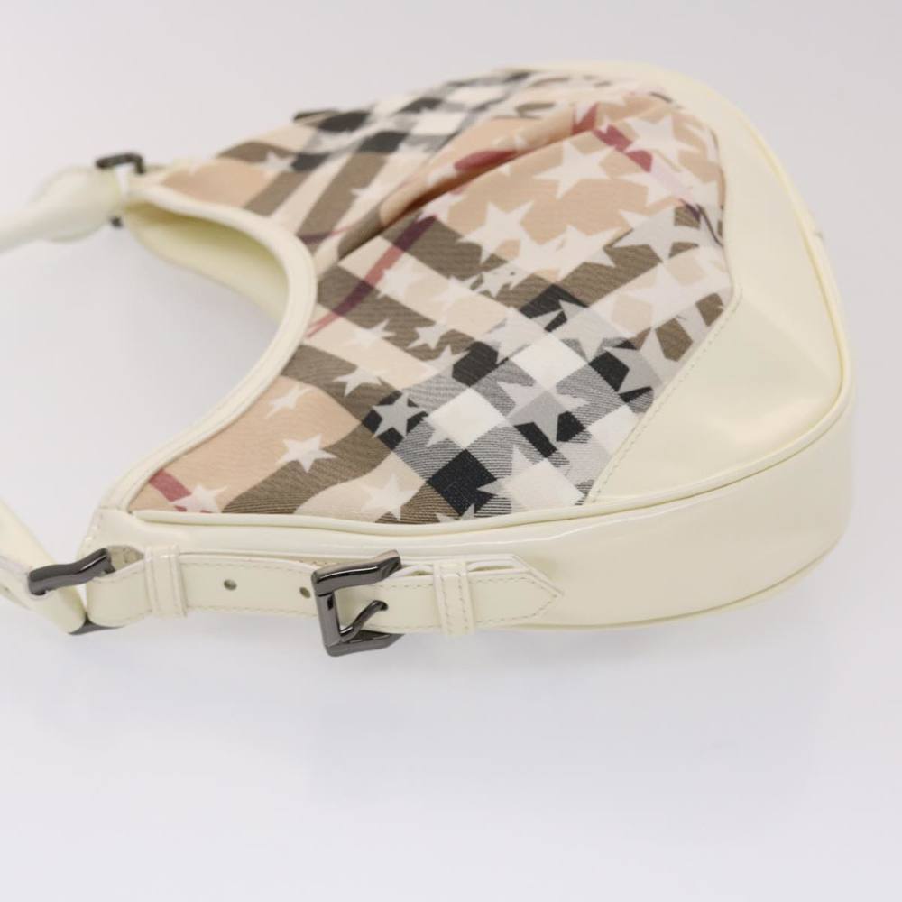 BURBERRY Nova Check Shoulder Bag PVC Leather Beige Auth yk7693B - Picture 4 of 16